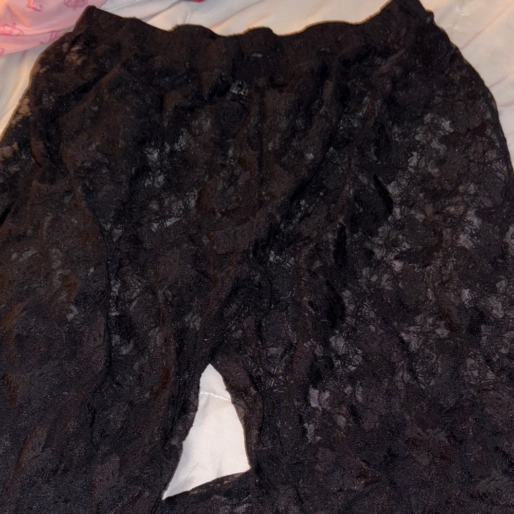 Black Lace Butterfly 🦋 Pants